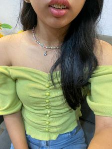 Off-Shoulder Knit Top