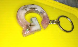 Resin Letter "G" Keychain