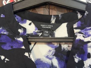Stylish Abstract Print Shrug