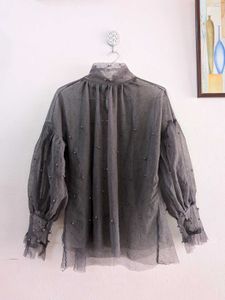 Sheer Pearl Embellished Top