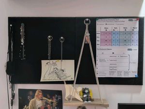 Black Decorative Wall Pinboards