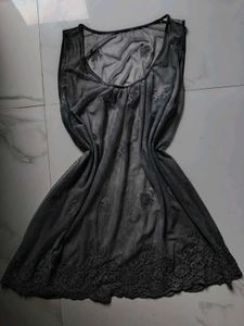 Sheer Embroidered Night dress / Top