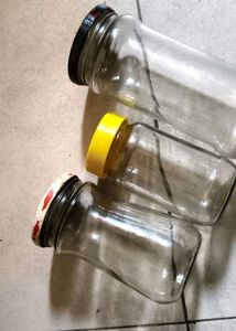 Set of 3 Glass Jars