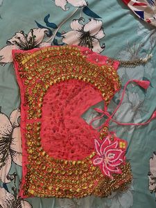 designer Saree ready Blouse golden Work