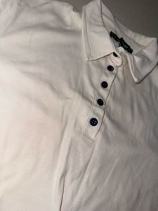 Cropped Polo Tee Shirt Women