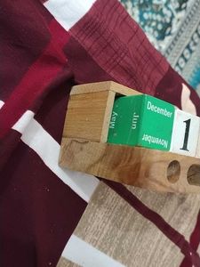 Vintage Wooden Perpetual Calendar