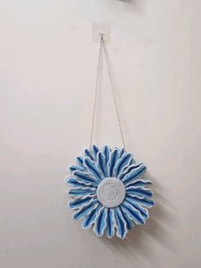 Viral Pipe Cleaner Blue Flower Charm Crossbody Bag