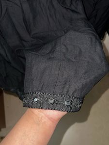 Black Ethnic sharara pant skirt