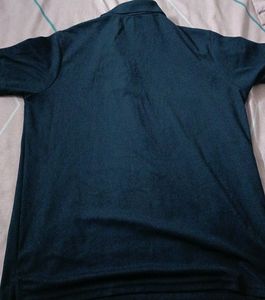 Navy Blue Polo T Shirt Collar For Men