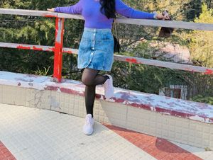 Denim Skirt Outfit
