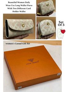 HIGH QUALITY IMPORTED 3 PCS SET LADIES FANCY WALLE