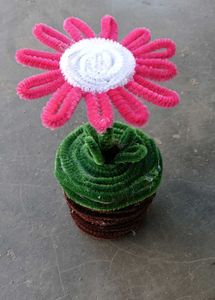 Pipe Cleaner Flower Pot