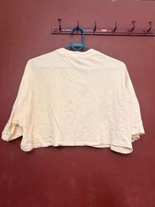 H&amp;M crop top beige