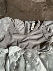 Cute Silver Snowflake Dress
