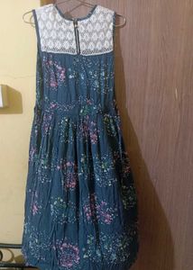 Price🔽Grey Multicolour Flare Frock