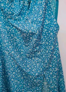 Blue Floral Mini Dress