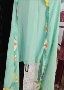 Vibrant Embroidery Kurta with Pants Set