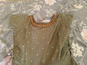 Heavy Work Duppatta and Gown with Cancan