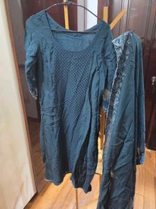 🎉Today only🎉For Short Girls Teal Kurta Set