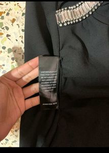 Elegant Black One-Shoulder Dress