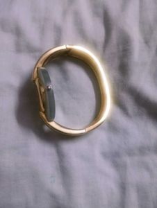 Elegant Gold Jade Bangle Watch