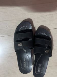 Aerowalk Women's Black Adjustable Sandals