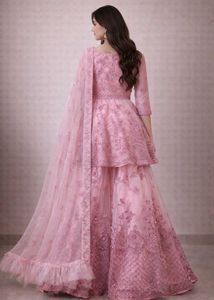 Elegant Pink Embroidered Kurta Set