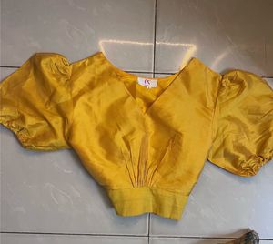 Yellow Floral Print Lehenga Choli Set