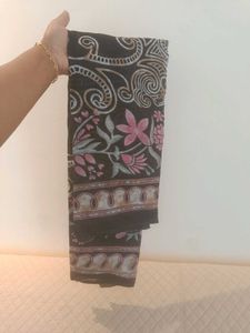 Elegant Black Floral Kurta Set