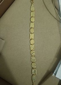 Gold Tone Geometric Bracelet