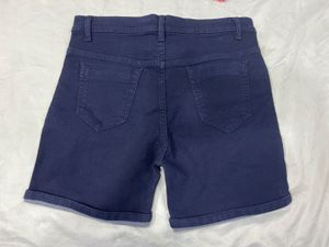 Navy Blue denim Shorts