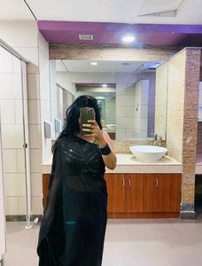 Elegant Black Saree