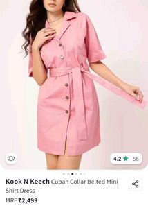 Pink Shirt Dress