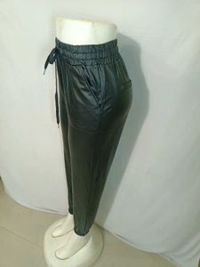 Black Faux Leather Jogger Free Size S,M,L,XL