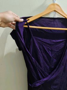 Stylish Purple Short Sleeve Top