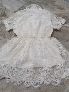 Elegant White Lace Dress