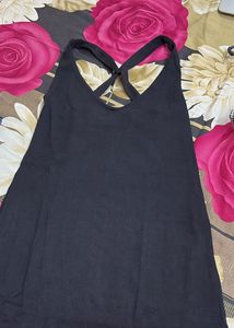 Black Halter Neck Dress