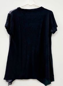 Black Colorblock Top