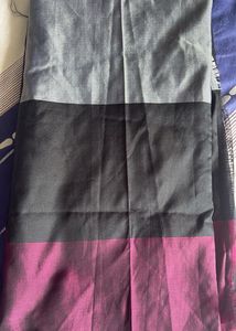 Brand new Linen Cotton Striped Saree
