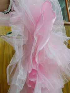 Pink Floral Tulle Dress