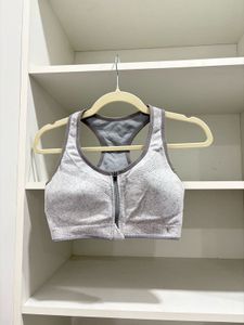 Zip Front Sports Bra