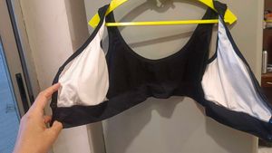 Comfortable Black Ribbed Front-open Bra