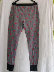 victoria's  secret Gingham Heart Pajama Bottoms