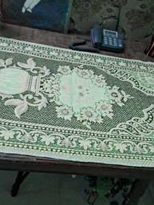 Vintage Prayer Rug with Floral Design