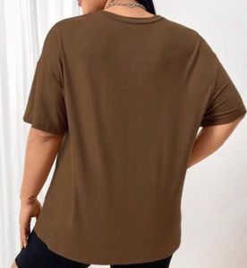 BROWN OVERSIZE TSHIRT FOR WOMEM