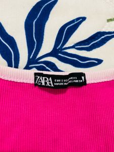 Hot Pink Cropped Tank Top