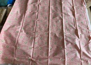 Elegant Green material with Pink Embroidery