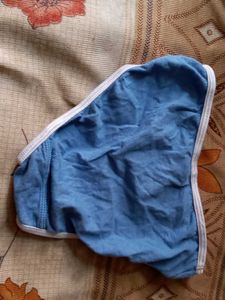 Blue Briefs with Cute Cartoon Print