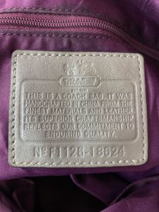 Authentic Coach Madison Metallic Ocelot / Stitched