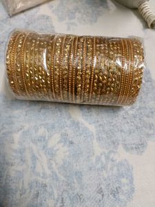 Gold Tone Bangle Set of 30